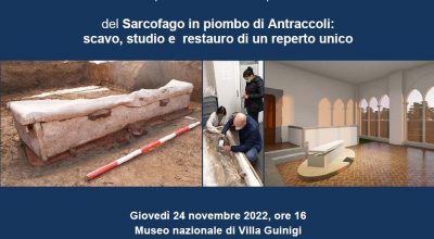 Al Museo di Villa Guinigi giovedi 24 novembre alle ore 16:00 il sarcofago di Antraccoli restaurato racconta la vita e la sepoltura di un uomo nella Toscana del IV secolo d.C.