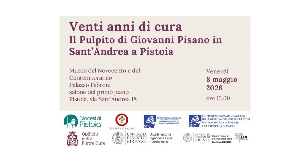 Vent’anni di cura del Pulpito di Giovanni Pisano in Sant’Andrea a Pistoia